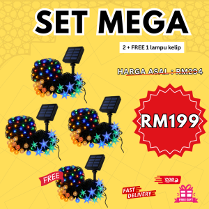 3 + 1 unit lampu - SET MEGA